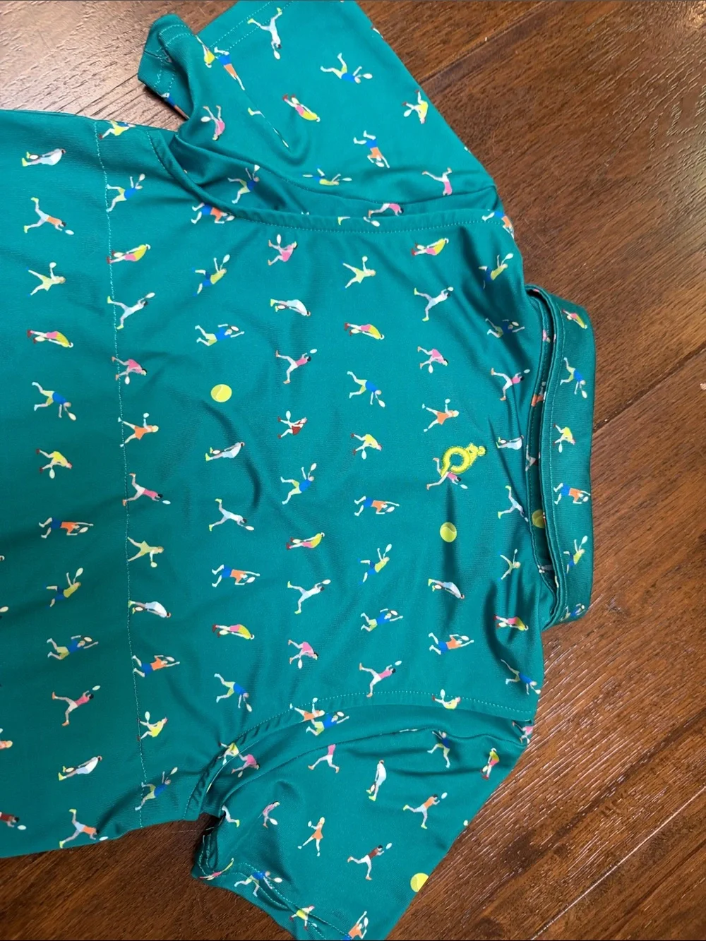 Blue Quail - Boys Green Tennis Court Polo Short Sleeve Shirt - Size: 5